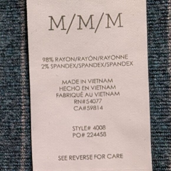 CAbi #4008 Groove Tee in Teal Stripe - Picture 5 of 14